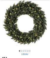 2x STAR Trading LED-Kranz «Calgary» Ø 70 cm – Innen & Aussen