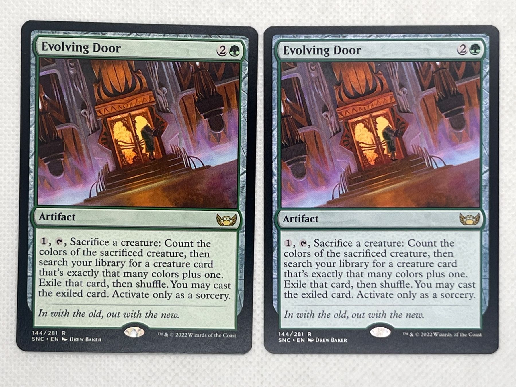 Magic The Gathering Carte collezionabili: MTG Evolving Door SNC 144 Englisch Rare 2x – Usato da Hinterkappelen venduto da Kim1992