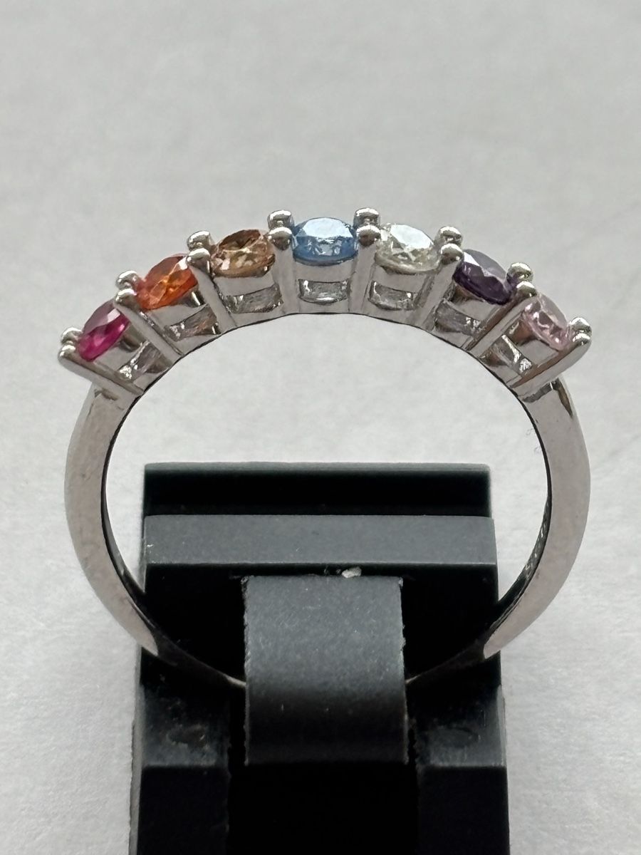 Ringe: Regenbogen Ring, 925 Silber – Gebraucht aus Langnau am Albis von flusspflege