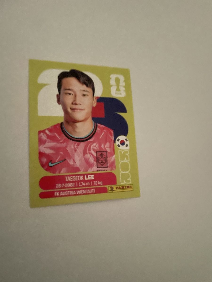 Panini Carte collezionabili: FIFA WM 2026 Taeseok Lee KOR 8 – Nuovo (secondo la descrizione) da Winterthur venduto da Cobraforce