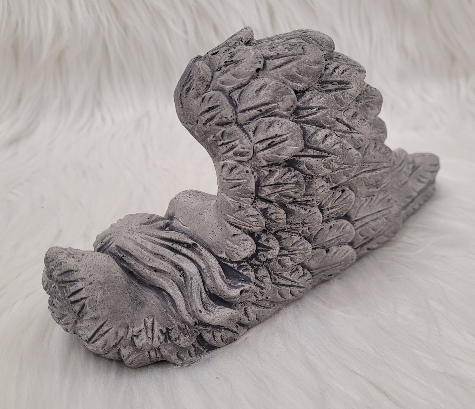 Statuette: Beton Engel  (handgemacht) – Nuovo e nell'imballaggio originale da Wohlen AG venduto da BetonPapierUpcycling 3
