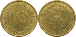 10 Pfennig Deutsches Reich 1938 A Reichspfennig