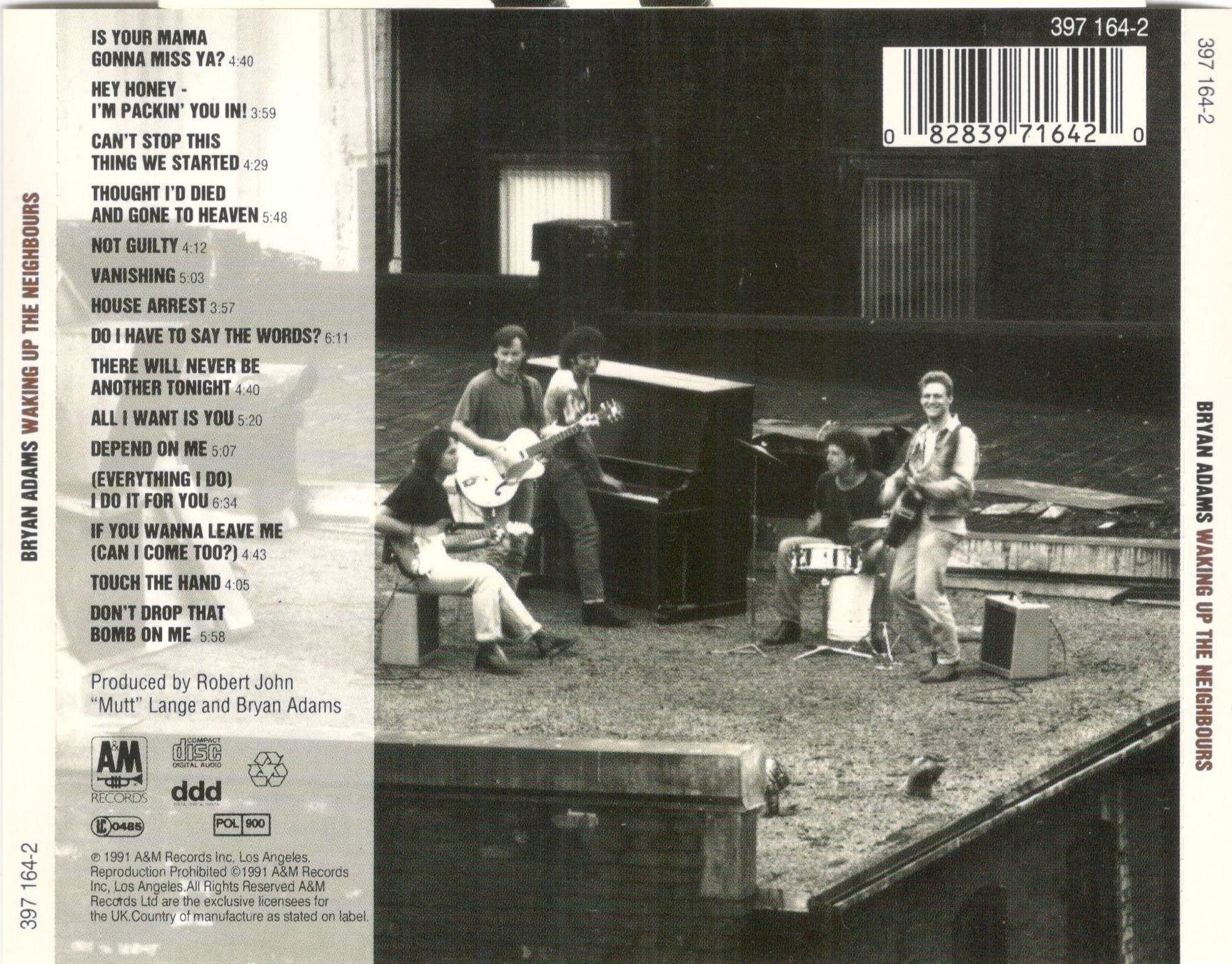 CD: Bryan Adams CD Waking Up The Neighbours – Usato da St. Margarethen TG venduto da ursk10 1