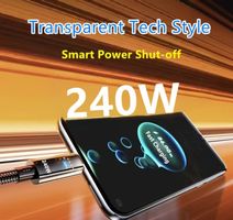 240W USB-C Ladekabel, Superschnelles Laden - Drehadapter!