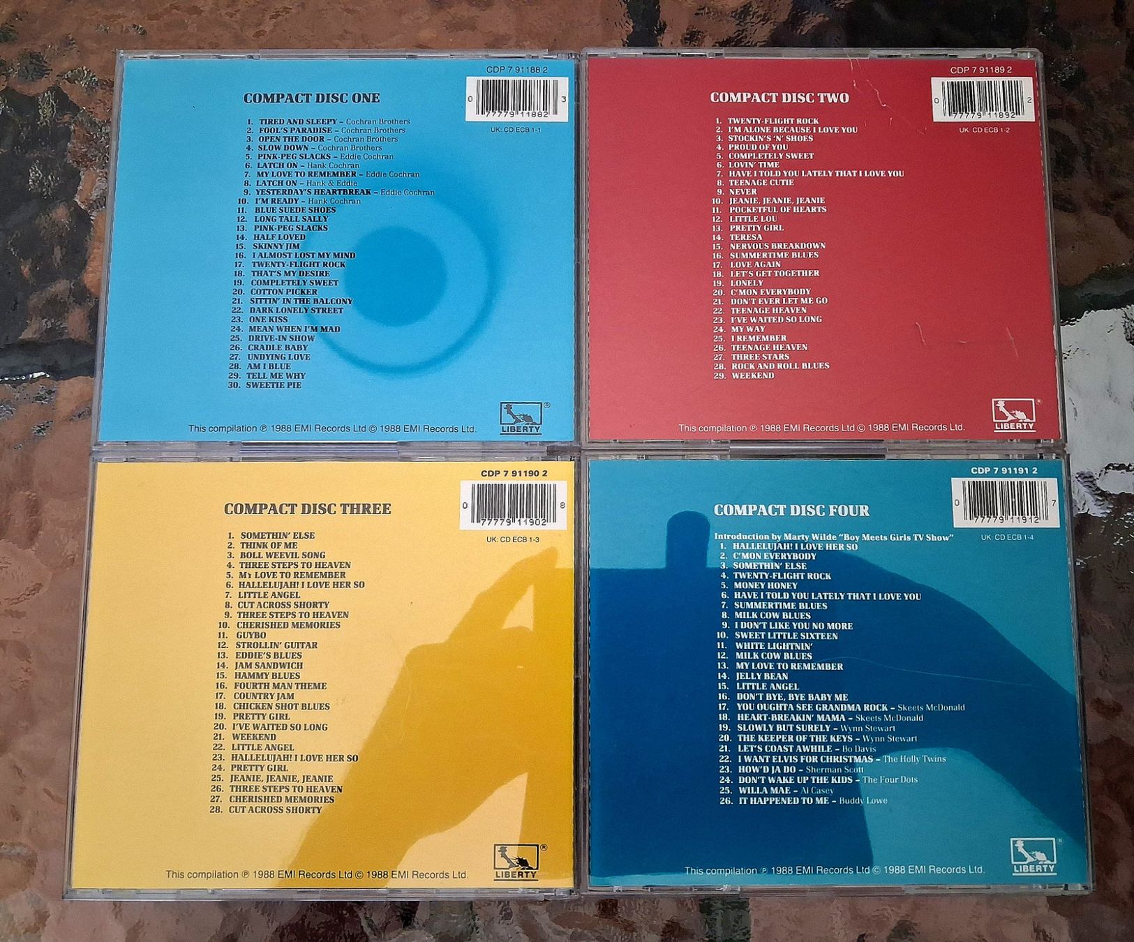 CD: 10 CD Set - Gene Vincent & Eddie Cochran - Rockabilly – Usato da Wilderswil venduto da Silverybrown 2