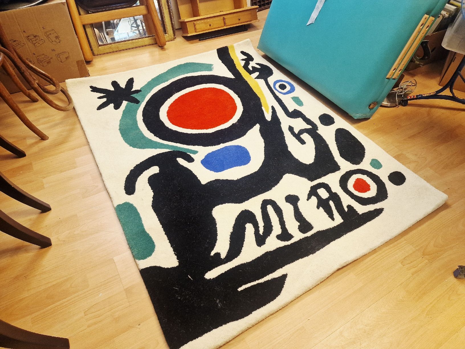 Teppiche: Teppich Miro Design modern bunte Farben gebraucht – Gebraucht aus BERN von Intarsia