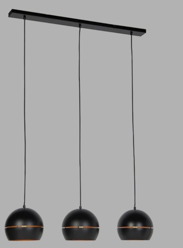 Lampadari & plafoniere: Pendelleuchte/Hängeleuchte schwarz mit goldener Innenseite – Usato da Nottwil venduto da amb2206 3