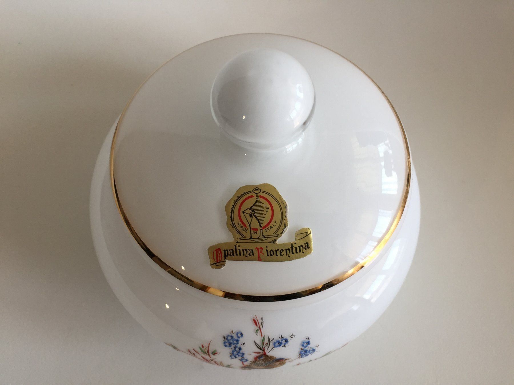 Zuccheriere: OPALINA FIORENTINA Bonbonnière / Deckeldose – Usato da Cossonay-Ville venduto da Les_1001_perles 4