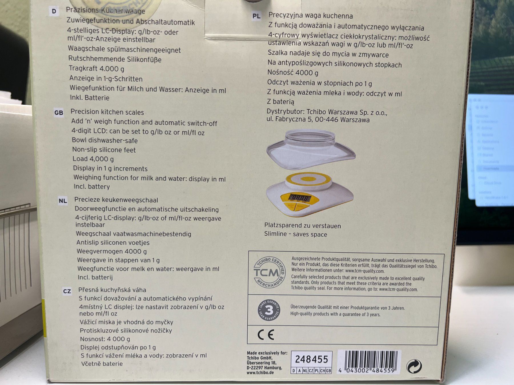 Bilance da cucina: Küchenwaage Gelb - TCM – Nuovo (secondo la descrizione) da Unterengstringen venduto da hausraus 1