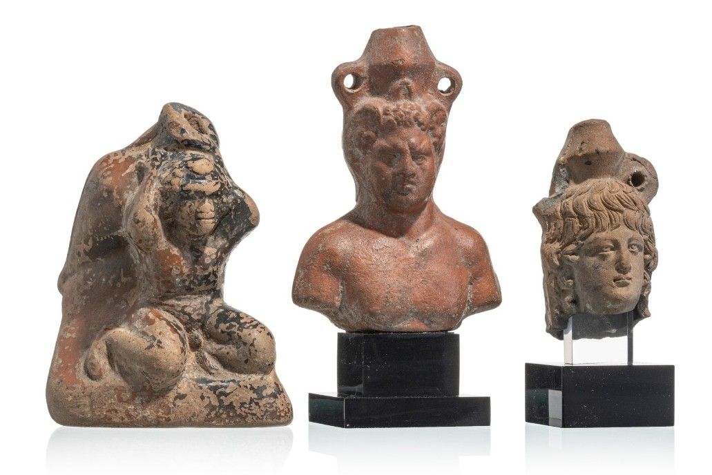 Statuette: Lot de 3 statuettes  Égypte gréco-romaine – Usato da Savièse venduto da valmont1281 1