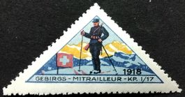 Soldatenmarke 1.WK, Geb Mitrailleur Kp I/17, Wi 3.Div 141