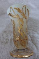 1 sehr schöne spezielle Glas Vase von ca.1950