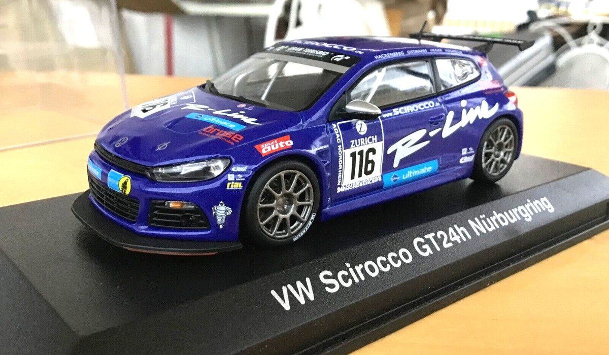 Volkswagen Modellini d'auto: VW Scirocco GT24h Nürburgring – Nuovo e nell'imballaggio originale da Flawil venduto da Imperiosud 3