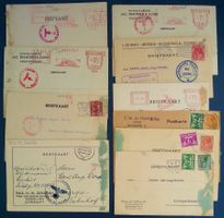 Niederlande 6 Postkarten mit Zensurstempel 1916-43