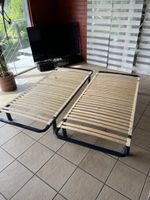 Zwei Lattenroste mit Metallrahmen gebrauchter Zustand