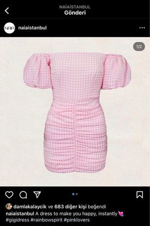 NAIA MARKE, pinkes Kleid Grösse S