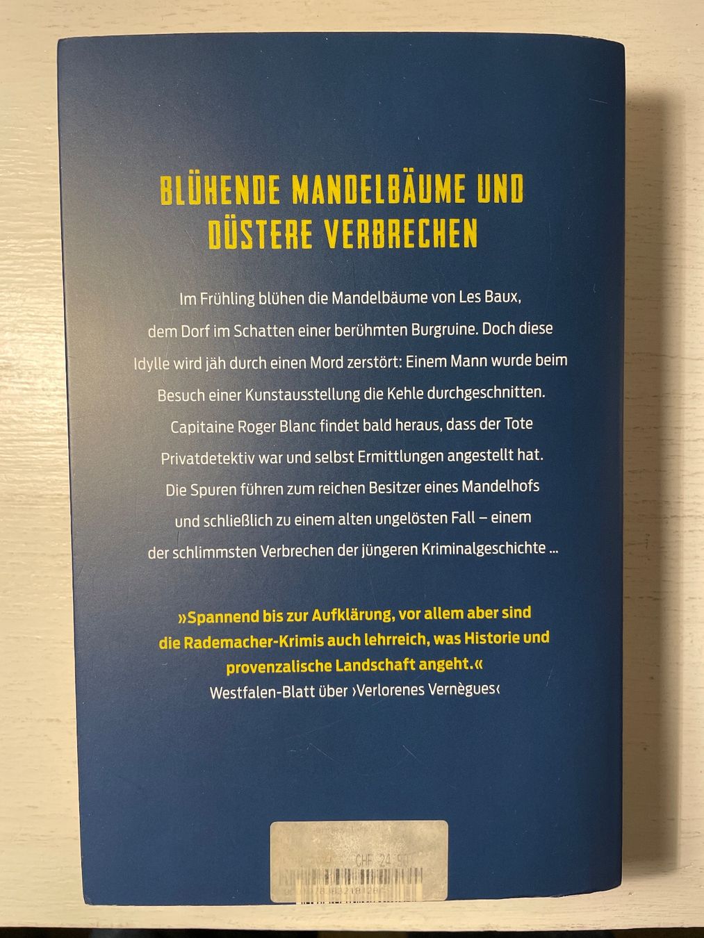 Libri: Cay Rademacher - Schweigendes Les Baux – Usato da Zürich venduto da Andy_t71 1