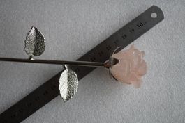 Hämatit Quarz Feuerquarz   Rose  Edel   23cm lang Aus Stein