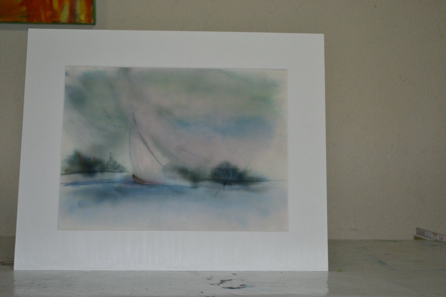 Foto & Immagini: 40x50 Aquarell-Seide Schiff – Nuovo (secondo la descrizione) da Wolfhalden venduto da Zinauktion