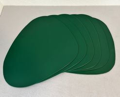 6er Set grüne Tischsets, neu - Spezielle Form