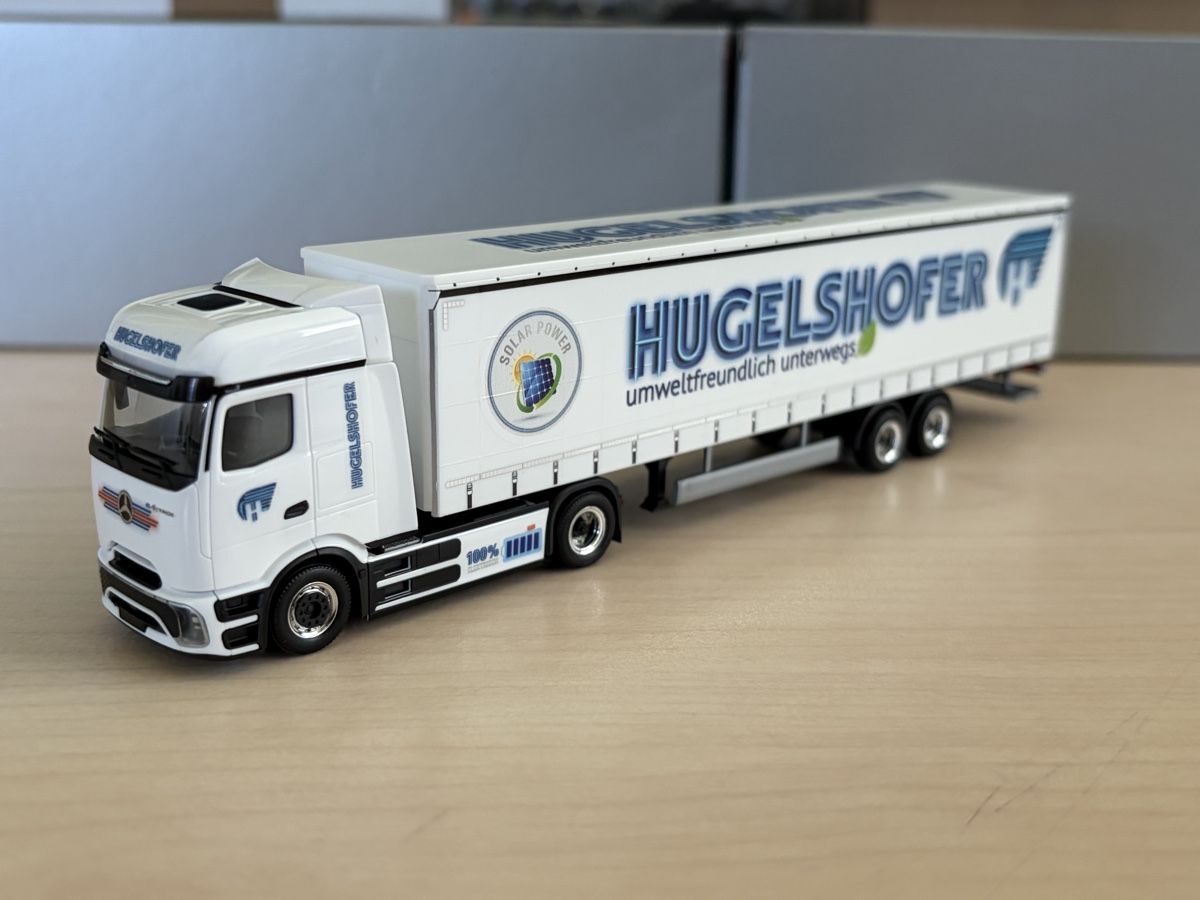 Herpa Modellautos: MB eActros Hugelshofer  – Neu und originalverpackt aus Felben-Wellhausen von Mobil01