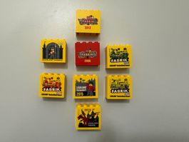 8 verschiedene LEGOland Fabrik Sammelstein 2006 bis 2016