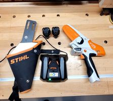 Gartensäge Stihl GTA 26 Set | Ladegerät | 3 Akkus | Halfter