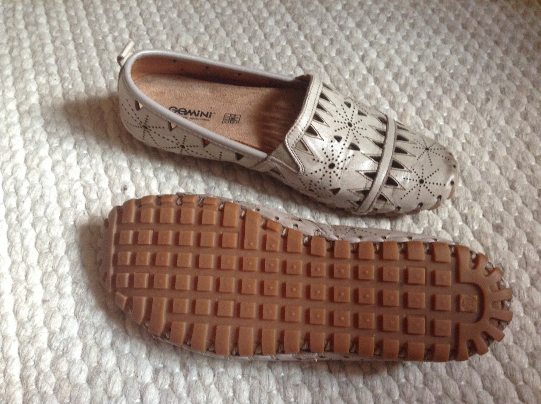 Damenschuhe: Echte GEMINI Leder Schuhe Ballerinas Halbschuhe Gr. 38 – Gebraucht aus Matten b. Interl von Sommerbrise12 2