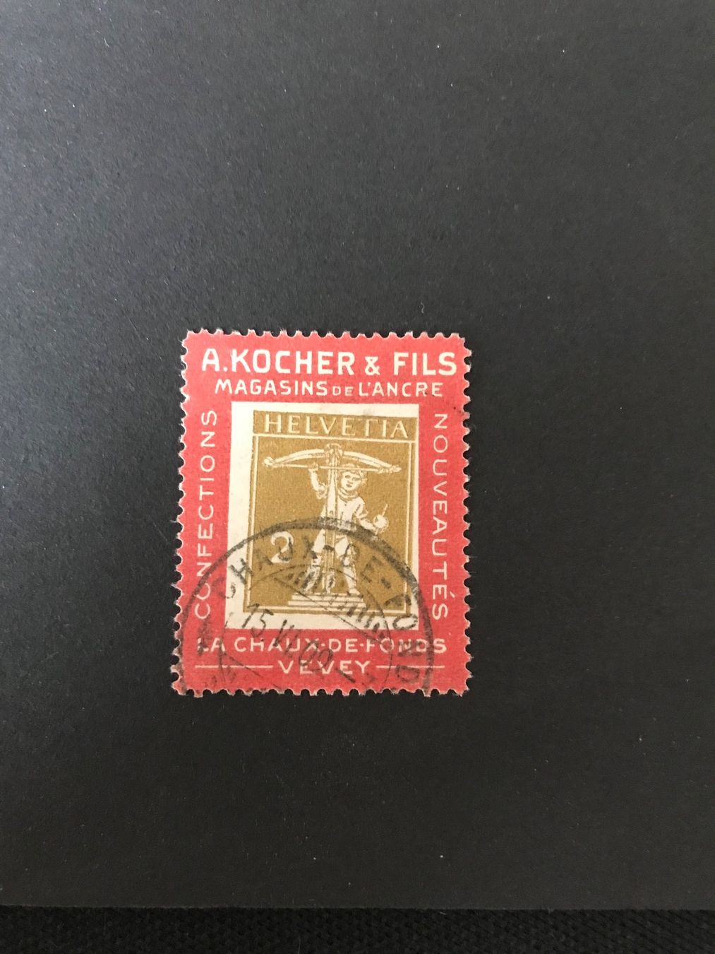 Alle Briefmarken: 1909, Kocher-Marken - 1d – Gebraucht aus stäfa von brandy66