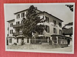 Photo Karte / Hotel Berna Posta - Novaggio Gelaufen 1946