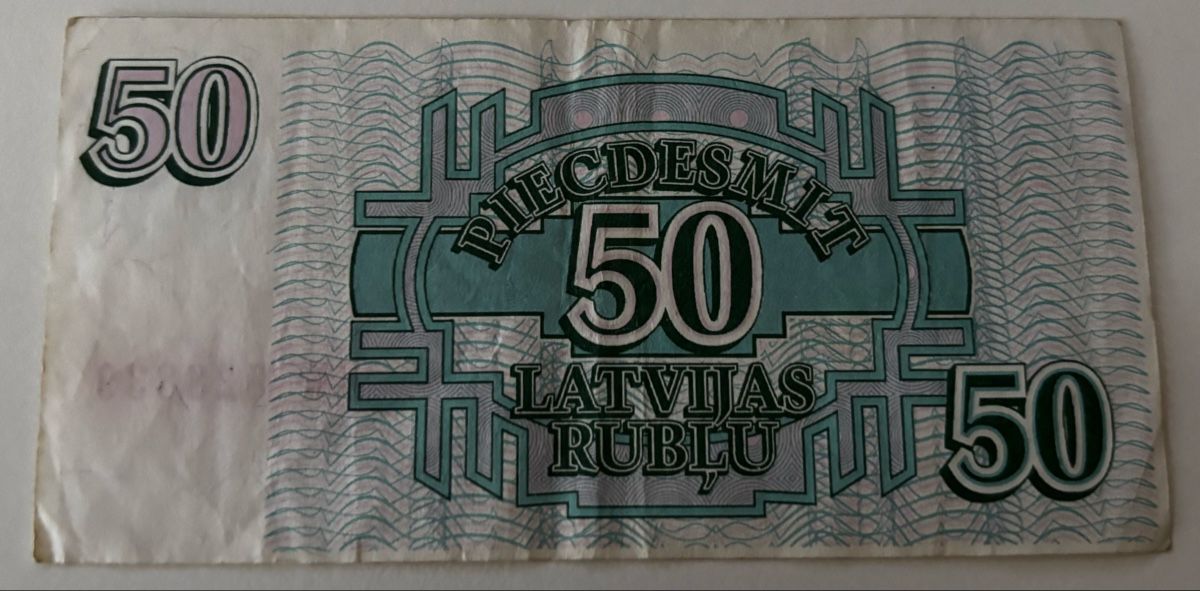 Banconote: Lettland 50 Rublu 1992 – Usato da Algetshausen venduto da Carrhard