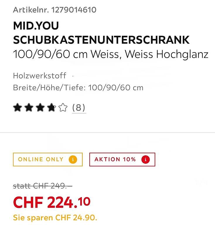 Komplettküchen: Schubkastenunterschrank - Küche – Gebraucht aus Lyss von tfe_f6sc 3