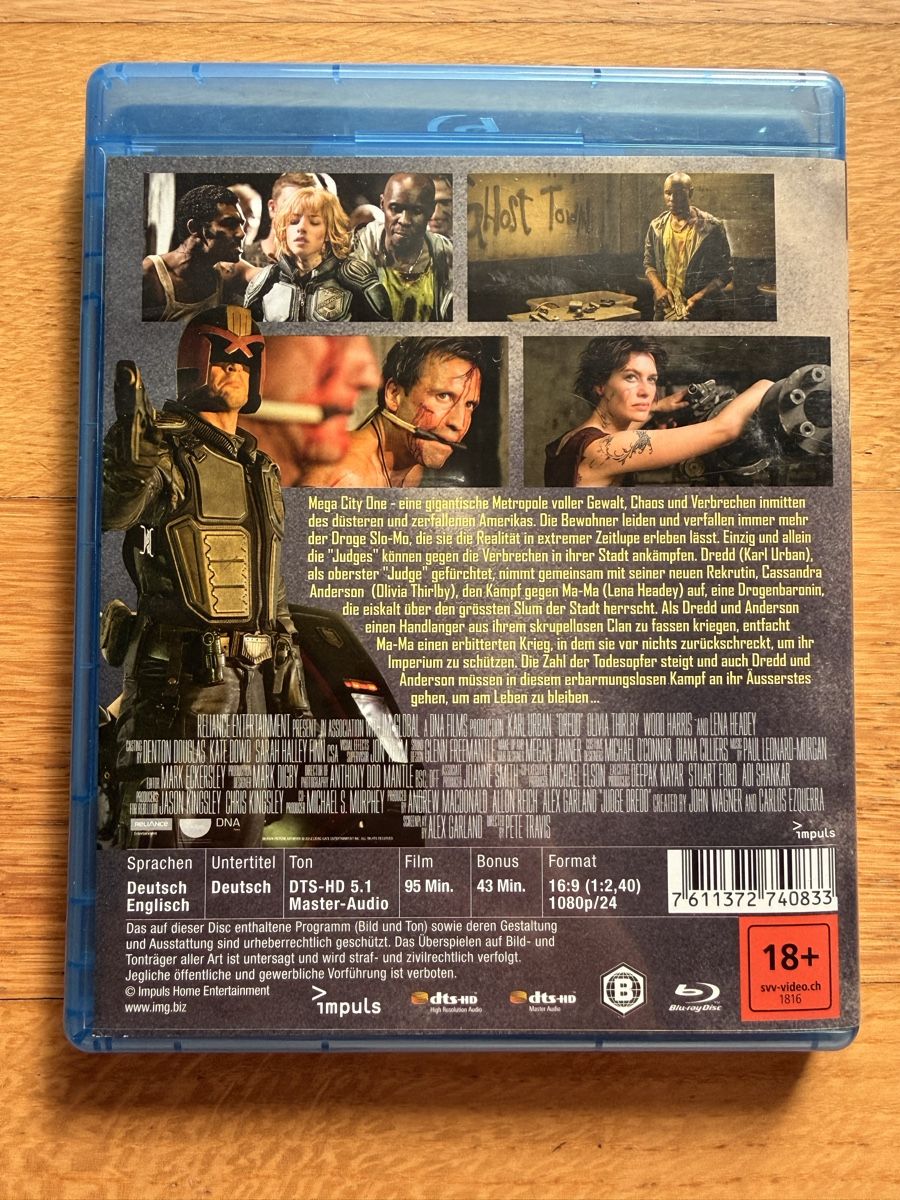 Tous les DVDs: Dredd (2012) Blu-ray Karl Urban Sci-Fi Action – D'occasion à Kölliken par nerdorado 1