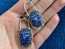 Lapislazuli Silber Ohrhänger