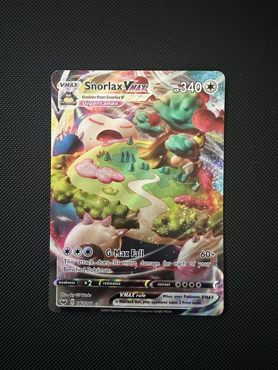 Pokémon Carte collezionabili: Snorlax - Pokemon  Sword&Shield Base Set 142/202 EN – Usato da Möhlin venduto da ChariShop-TCG