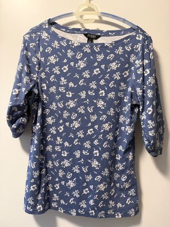 LAUREN RALPH LAUREN Shirt Blau Grösse L 😍🫶🏼😍