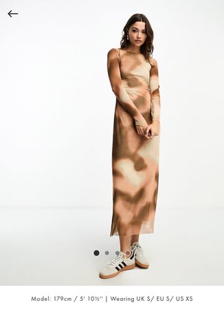 STRADIVARIUS 🤎🤍🩶 Maxikleid Mesh NEW! S