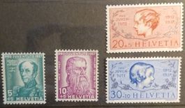 Sellos Suiza 1937, Pro Juventute, nuevos