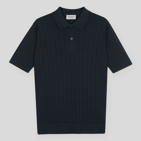 John Smedley's Sea Island Cotton Polo Shirt - L