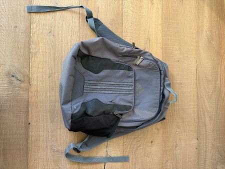 Adidas Rucksack dunkelgrau-blau + Schwarz, mehrere Fächer