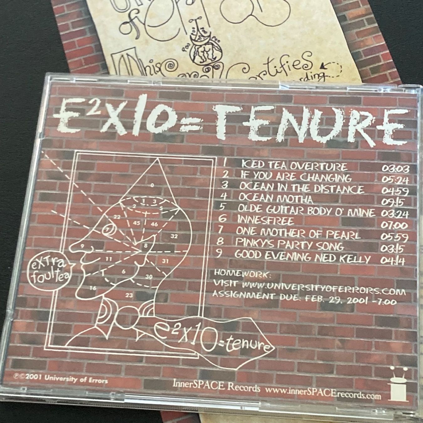CDs: Daevid Allen's University Of Errors - e²x10=Tenure – Gebraucht aus Bern von Ntsamina 1