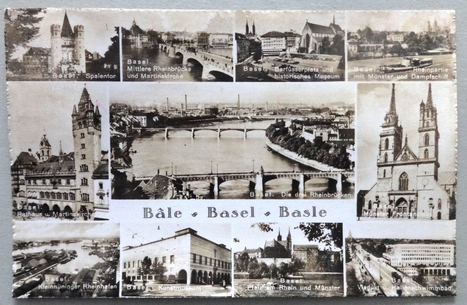 Ansichtskarten: Bâle - Basel - Basle – Gebraucht aus Fétigny von Billy2miny