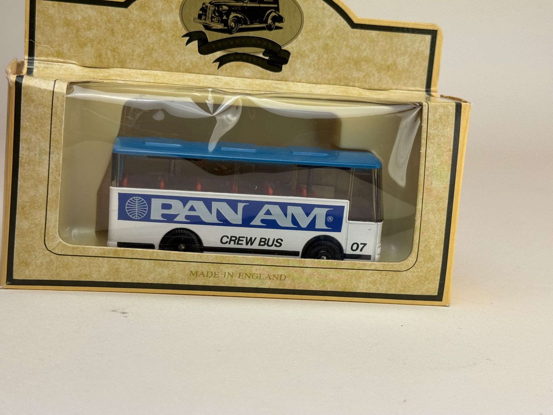 Modellini d'auto: CH- Setra Bus Pan Am Crew Bus – Usato da Elm venduto da Wikmtz
