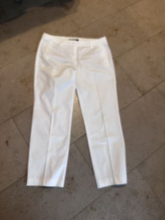 Marc Cain weisse Stoffhose Gr.40 N4 mit Stretch