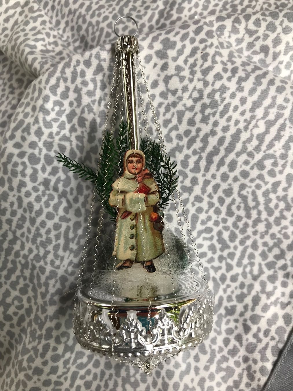 Tutte le decorazioni: Nostalgischer  Christbaumschmuck Silber mit Oblaten – Nuovo e nell'imballaggio originale da Alpnach Dorf venduto da marvo