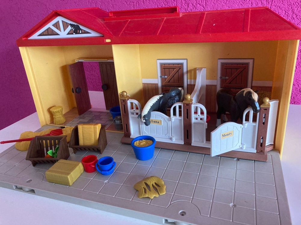 Pferdestall von Playmobil zum mitnehmen | Kaufen auf Ricardo