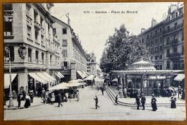 Genève - Place du Molard - Animée 1911