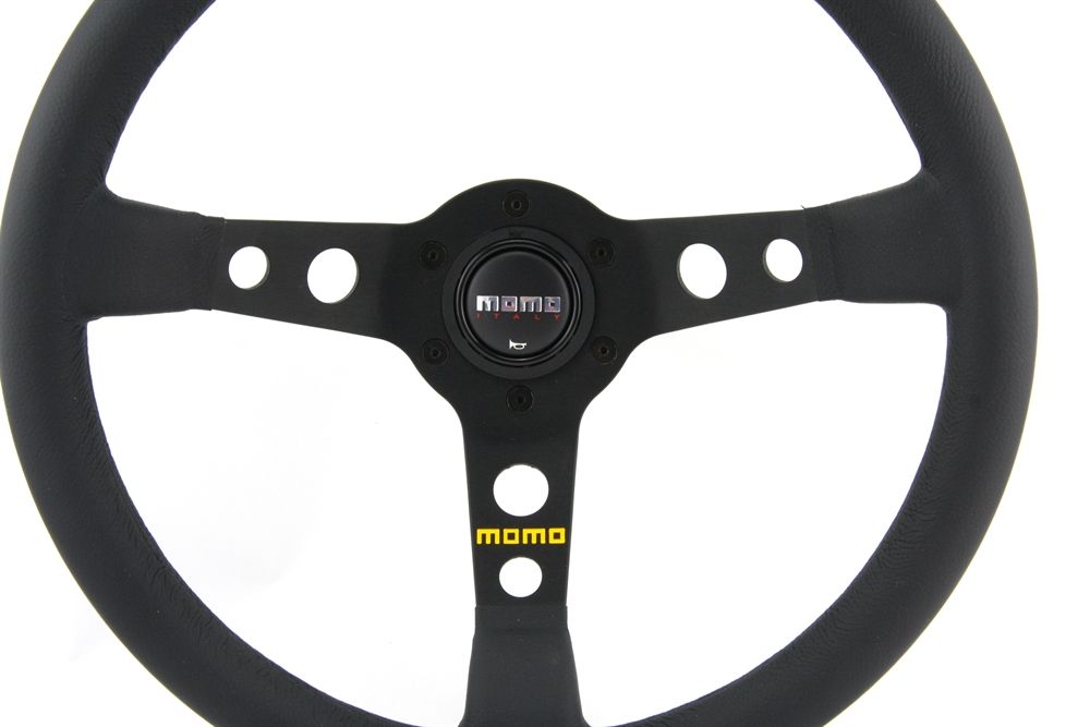 Tutti pezzi di ricambio auto: Momo Leder Sportlenkrad Modell MOD. 07 3 – Nuovo e nell'imballaggio originale da Moers venduto da BMS-Racing 1