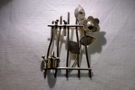 Silber 925, Sterling Silber - Brosche/Anstecker - Gartenzaun