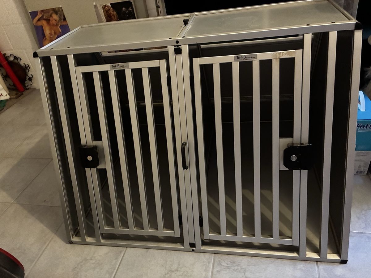 Cages, transport & sécurité: Doppel- Hundebox Aluminium – D'occasion à Zollbrück par rah_2bv8